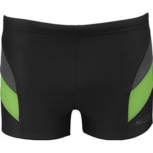 Aqua Speed Kid's Andy Jongens Aquashorts Zwembroek, Grijs/Groen, Maat 128