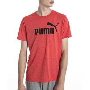 PUMA Essentials T-shirt voor heren Bt, Rode Heather met hoog risico, 3XL