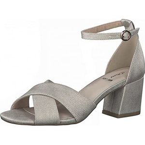s.Oliver Dames 5-5-28308-38 sandalen met hak, Champagne 5 28308 38 403, 38 EU