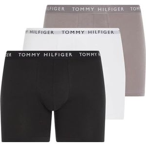 Tommy Hilfiger 3P BOXER BRIEF boxershorts heren, Zwart/Sublunar/Wit, S