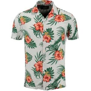 Overhemd - Bloemenprint - Viscose - Regular Fit