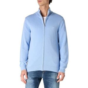 GANT Katoen Pique Zip Cardigan, Clear Sky., XL