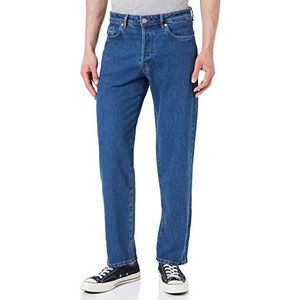 SELECTED HOMME Heren Wide Fit Jeans 220, blauw (medium blue denim), 31-32