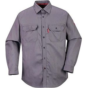 Portwest Bizflame 88/12 Shirt Size: M, Colour: Grijs, FR89GRRM