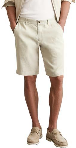 Marc O’Polo - Reso Jogger - Korte Broek - Effen - Puur Linnen