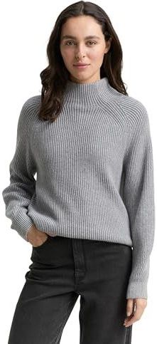 Tom Tailor - Regular Fit - Gebreide Pullover - Mêlee - Katoenmix