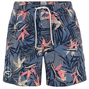 camel active Heren 490145/1F26 boardshorts, multicolour Leaves A, M, Multicolor Leaves A, M