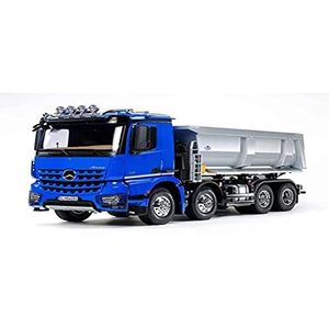 TAMIYA 56366 1:14 RC MB Arocs 4151 Kipper 8x4, bouwpakket, RC vrachtwagen, afstandsbediening, vrachtwagen, bouwspeelgoed, knutselen blauw