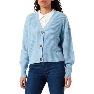 VERO MODA Vmlea Ls V-Neck Cuff Cardigan Noos Vest voor dames, Blue Bell., XS