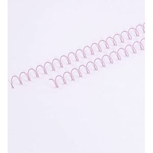 Craftelier - Set van 2 spiralen voor het binden van albums, notitieboeken of agenda's, ideaal voor scrapbooking en knutselprojecten, diameter 1,27 cm, lengte 30,5 cm, kleur roze baby