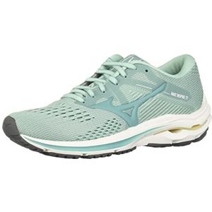 Mizuno Wave Inspire 17 hardloopschoenen voor dames, Eierschaal Blauw Turkoois, 36.5 EU