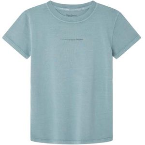 Pepe Jeans Davide Tee T-shirt voor kinderen, blauw (Quay Blue), 12 jaar