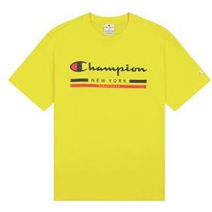 Champion Legacy Graphic Shop Authentic (220249) - Light Cotton Jersey, 150 g, ronde hals, citroen, M voor heren FW24, Citroen, M