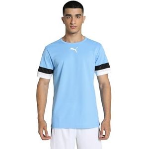 PUMA Voetbal, teamRISE, shirt voor heren, lichtblauw, zwart, wit, maat XL