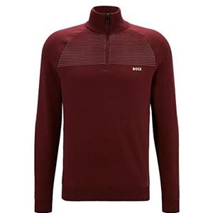 BOSS Men's Zandi Knitwear, Dark Pink, L