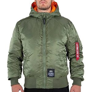 ALPHA INDUSTRIES Hooded Fd Rev. Herenjas, groen (Sage Green - 01), S