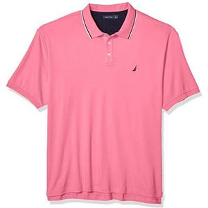 Nautica Klassiek poloshirt met korte mouwen en dubbele kraag voor heren., 1X