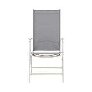 Venture Home Break - 5:pos Chair - White alu/Grey textileen