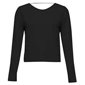 LTB Jeans Dames Getomo shirt met lange mouwen, Black 200, M, zwart 200, M
