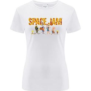 ERT GROUP Origineel en officieel gelicentieerd door Looney Tunes White Dames T-shirt, Space Jam 006, eenzijdige print, maat XXS, Space Jam 006 Wit, XXS
