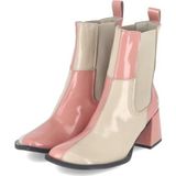 Art - 1707 Nappa Shinny - Leren Enkellaarsjes - Veelkleurig - Blokhak 60 mm