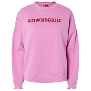 PIECES Pcmaliah Ls Print Sweat Bc, Fuchsia pink., L