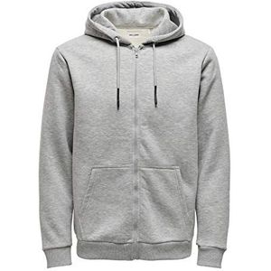 ONLY & SONS Hoodie ONSCERES Grijs Melange