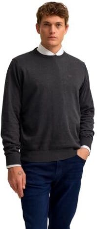 bugatti - 7400-85510D - Pull - Grijs - Basic Essentials - Coton