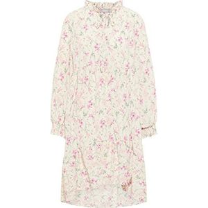 usha Midi-jurk voor dames met bloemenprint, wit, meerkleurig, S