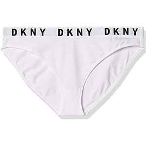 DKNY Bikini-ondergoed voor dames, gezellig vriendje, bikini, wit/zwart, XXS