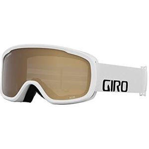 Giro Buster Youth Sneeuwbril – White Wordmark Strap met Amber Rose Lens