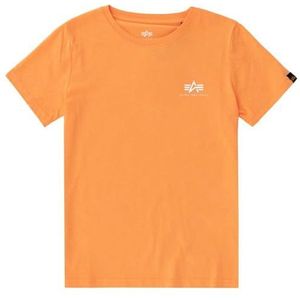 Alpha Industries Basic T Klein Logo T-shirt voor kinderen en tieners Tangerine