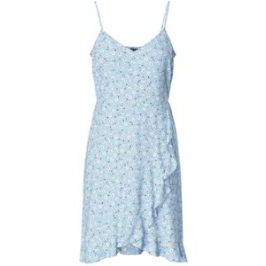 PIECES Pcnya Strap Flounce Dress Bc, Cashmere Blue, L
