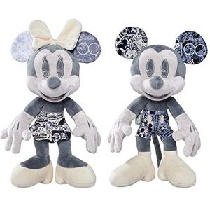 Simba Toys - Disney Mickey Mouse & Minnie Mouse D100 Collector's set - gelimiteerd 100 Jaar Disney Verzamelaarseditie in presentbox, certificaat & serienummer - voor volwassenen & kinderen, 33 cm