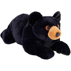 Wild Republic Earthkins Zwarte beer, knuffeldier, 38 cm, pluche dier, vulling van gerecyclede waterflessen, milieuvriendelijk