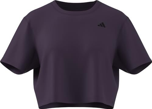 Adidas - Train Essentials - Workout T-shirt - Paars - Korte Mouwen