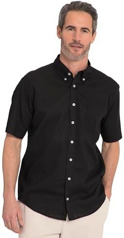 JP1880 - Overhemd - Zwart - Kwartmouw - Regular Fit