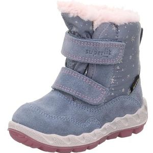 Superfit Mädchen ICEBIRD warm gefütterte Gore-Tex Stiefel, BLAU/ROSA 8010