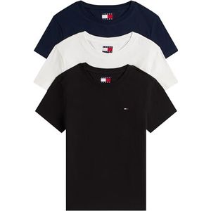 Tommy Jeans - DW0DW22175 - Set van drie T-shirts - Roze Wit Zwart - Katoen - Korte Mouwen