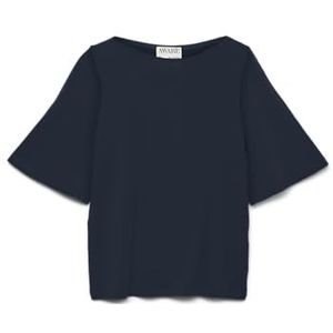 VERO MODA Awfiona 2/4 Boatneck Top Noos, Dark Sapphire, XL