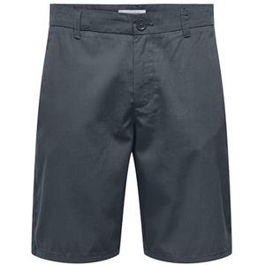 ONLY & SONS Heren Onskal Chino 0287 Shorts, Turbulence, L