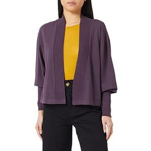 Sisley Womens L/S 14ETM600N Cardigan Sweater, Nocturnal Purple 35N, L