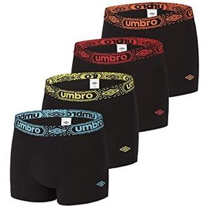 UMBRO Set van 4 effen katoenen boxers met tailleband Umbro