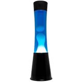 Fisura - Lavalamp. Lamp met ontspannend effect. Inclusief reservelamp. 11 cm x 11 cm x 39,5 cm. (zwart)
