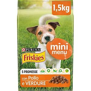 PURINA FRISKIES Vitafit Mini-menu <10 kg met kip en groenten, 6 verpakkingen à 1,5 kg, totaalgewicht 9 kg
