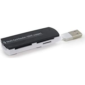 Kaartlezer USB 2.0 SD/SDHC/MINI SD/T FLASH/M2/MMC/XD zwart