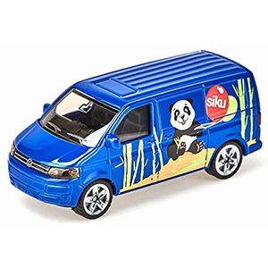 siku 1338, VW Transporter, Metal/Plastic, Blue, Opening tailgate, Toy car for children