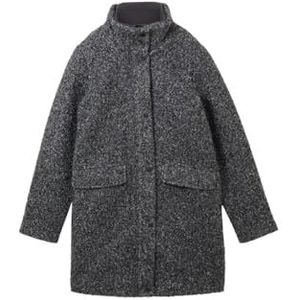 TOM TAILOR - Boucle Damesmantel - Shale Grey Melange - Polyester