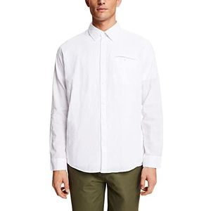 ESPRIT 033EE2F307 overhemd voor heren, 100/wit, maat M, 100/wit, M