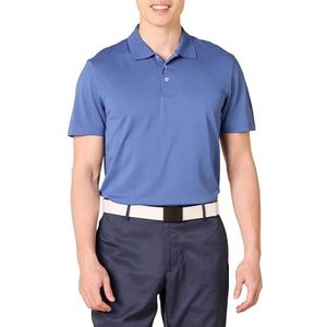 Amazon Essentials Men's Sneldrogend golfpoloshirt met slanke pasvorm, Blauw, L